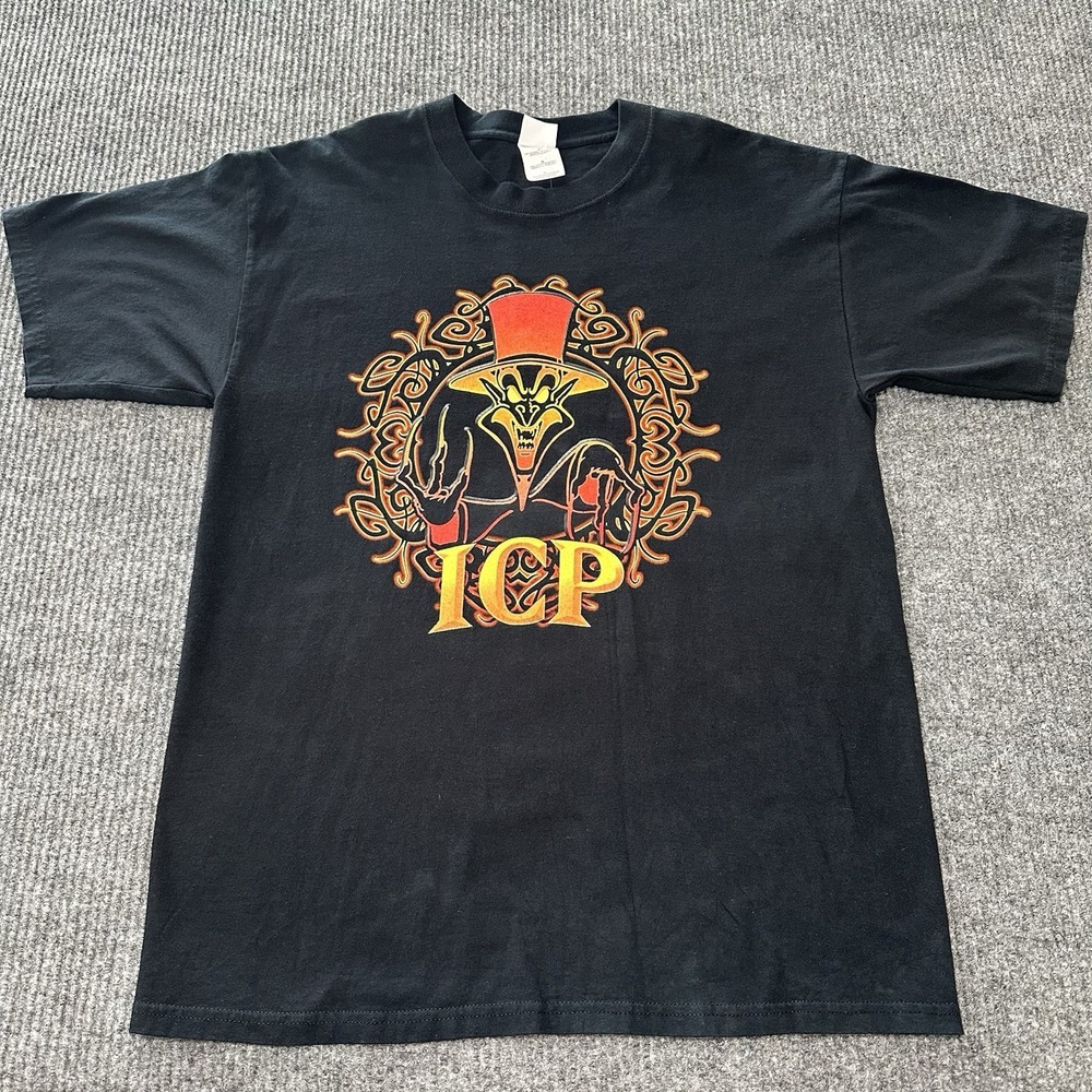 Vintage Insane Clown Posse Heavy Metal Band‎ Tee 2002 Size Large Goth Rock